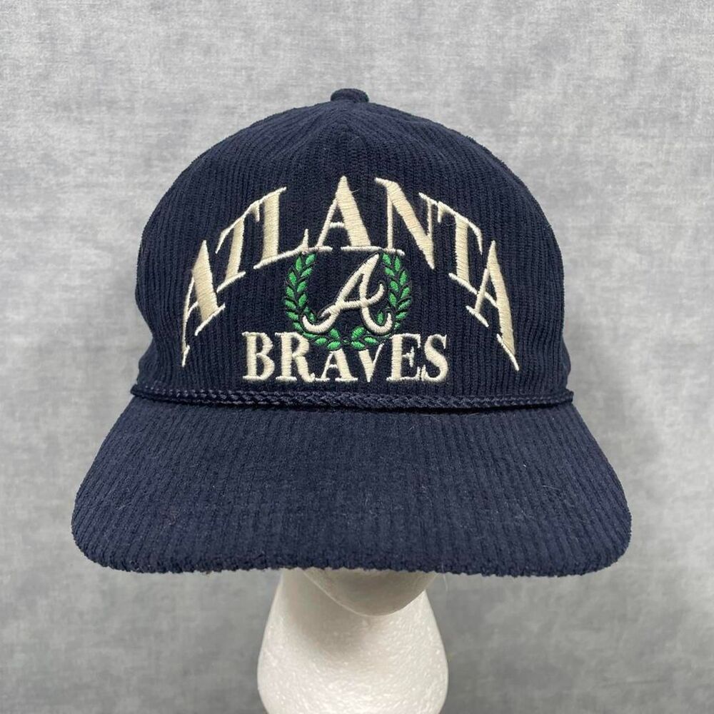 Atlanta Braves corduroy snap back hat